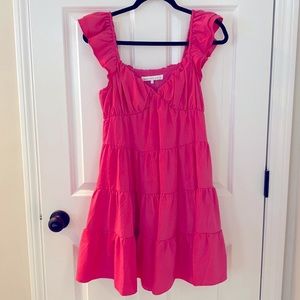 Endless Rose Ruffled Sweetheart Flounced Mini Dress